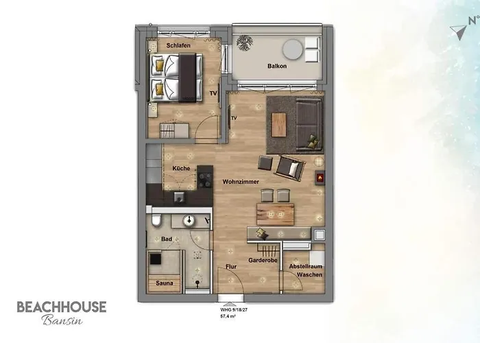 Beachhouse Bansin App 27 Appartamento